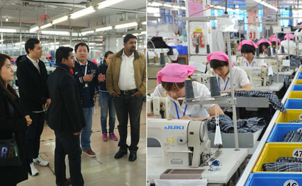 Mothercare來(lái)劉潭服裝參觀驗(yàn)廠