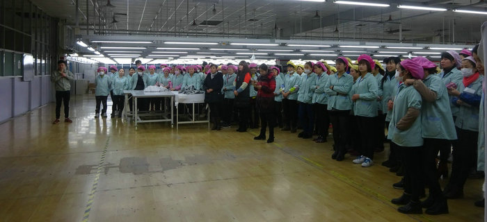 劉潭服裝春節(jié)節(jié)前安全教育 要向安全隱患說不