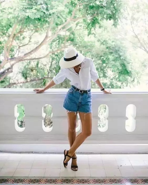 襯衫加工：襯衫+短褲，穿出夏天的高瘦美