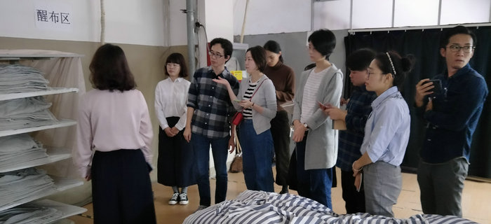 劉潭服裝接待無印良品公司員工參觀考察學(xué)習(xí)