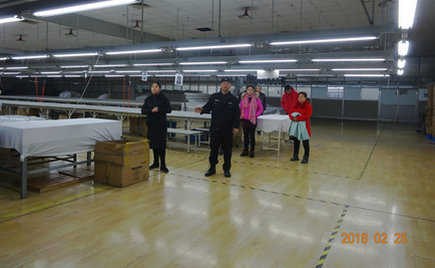 劉潭服裝安全管理員深入車間進行節(jié)后復工安全生產(chǎn)教育培訓