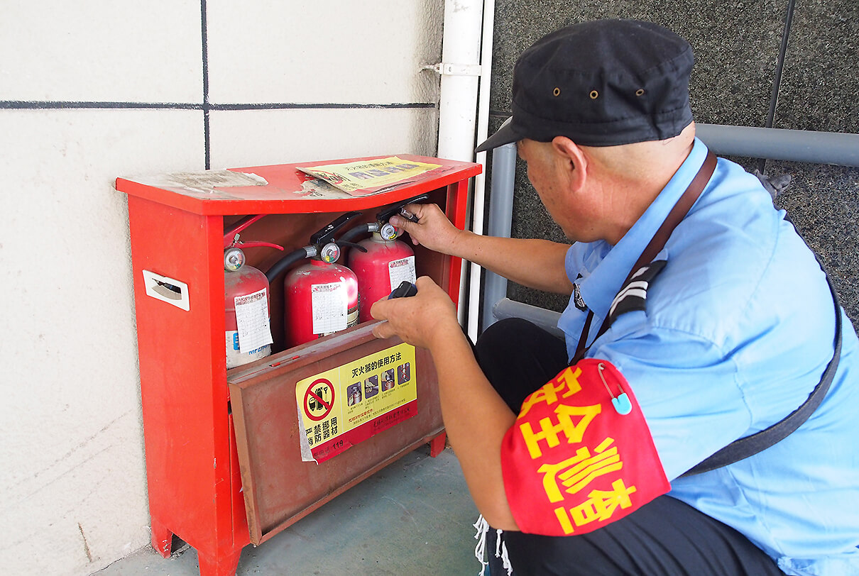 劉潭服裝夏季消防檢查