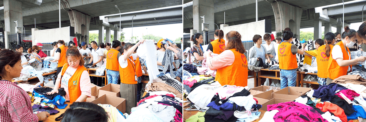 劉潭服裝愛(ài)心義賣(mài)