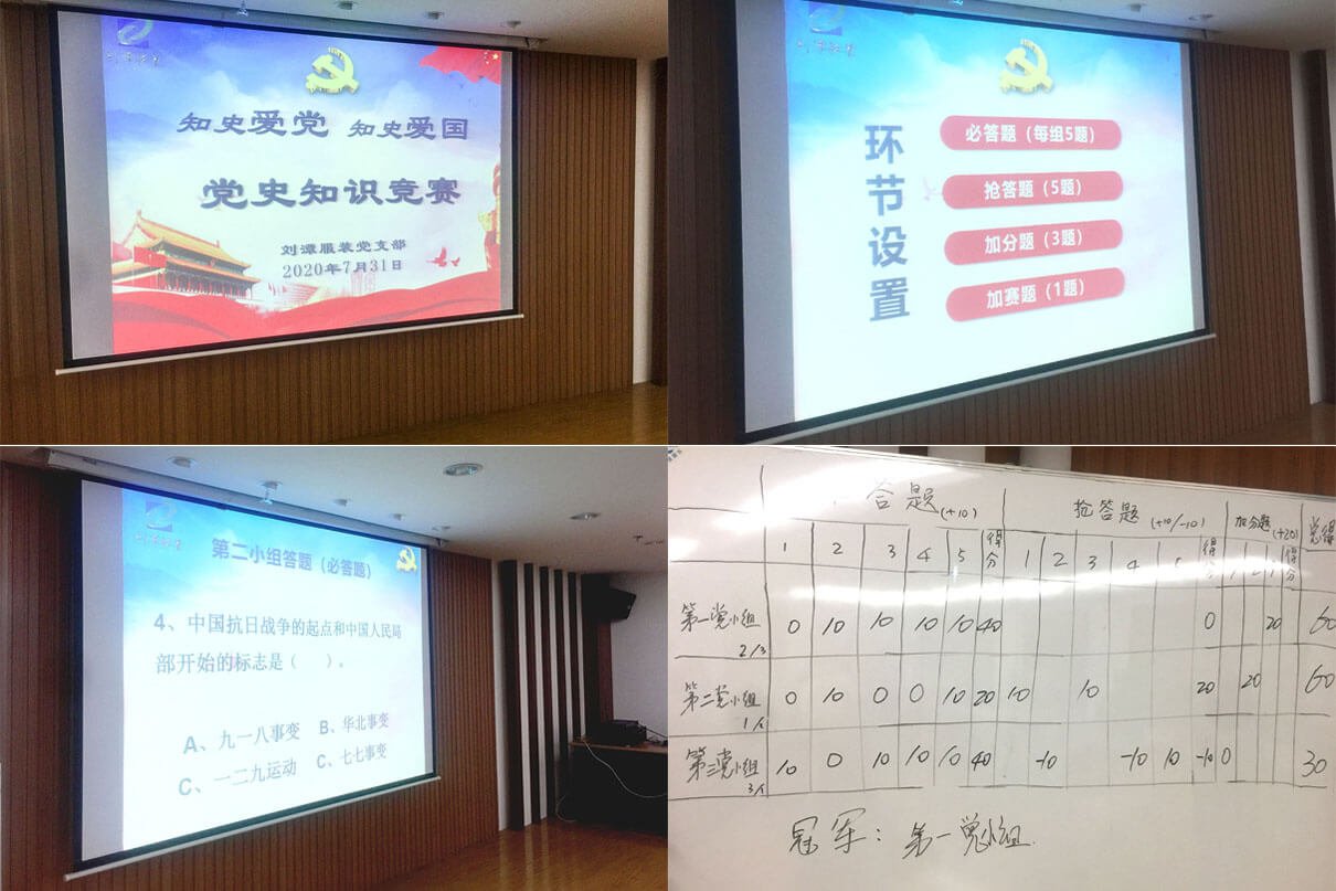 劉潭服裝黨員活動