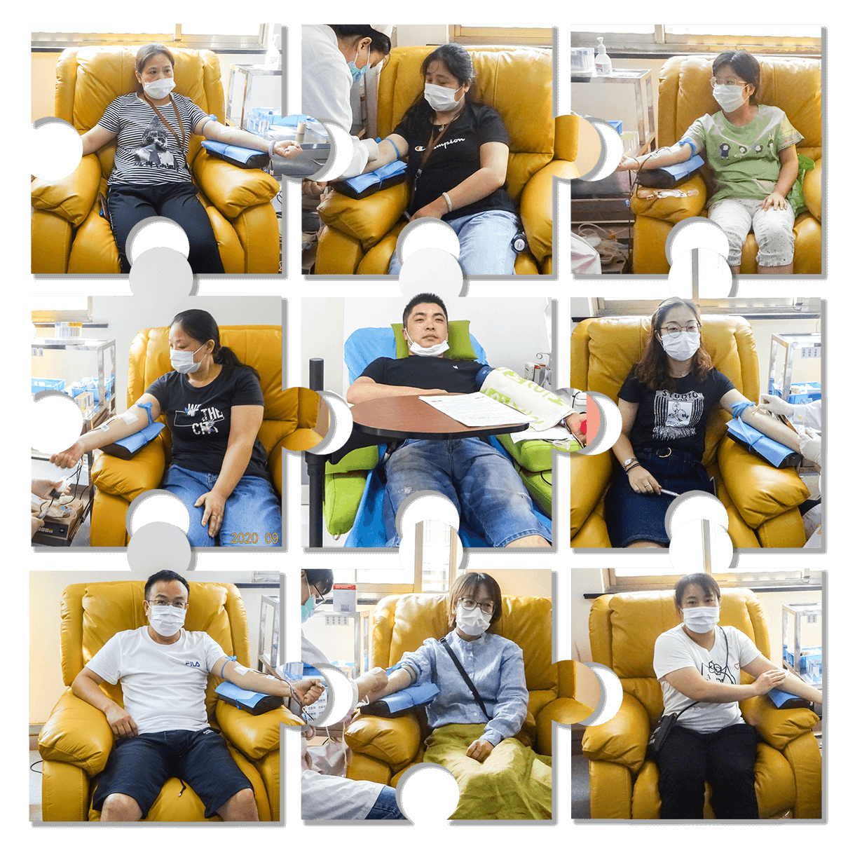 劉潭服裝獻(xiàn)血