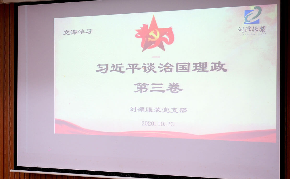 劉潭服裝黨課學(xué)習(xí)