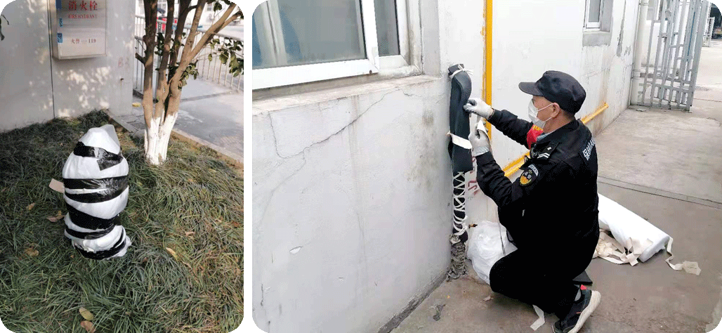 劉潭服裝做好防凍保暖工作