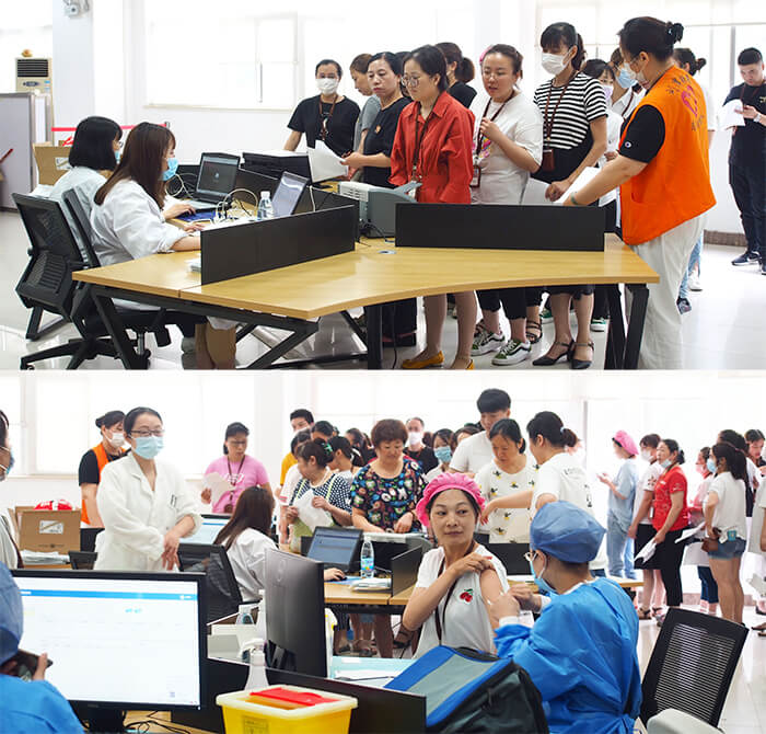 劉潭服裝廠完成二針疫苗接種