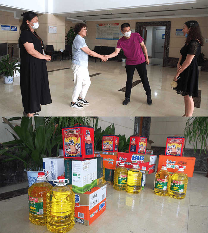 黃巷街道總工會(huì)到劉潭服裝廠慰問(wèn)受災(zāi)家庭員工