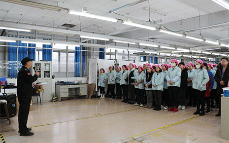 嚴(yán)抓安全不放松，劉潭服裝廠開展節(jié)前安全生產(chǎn)教育