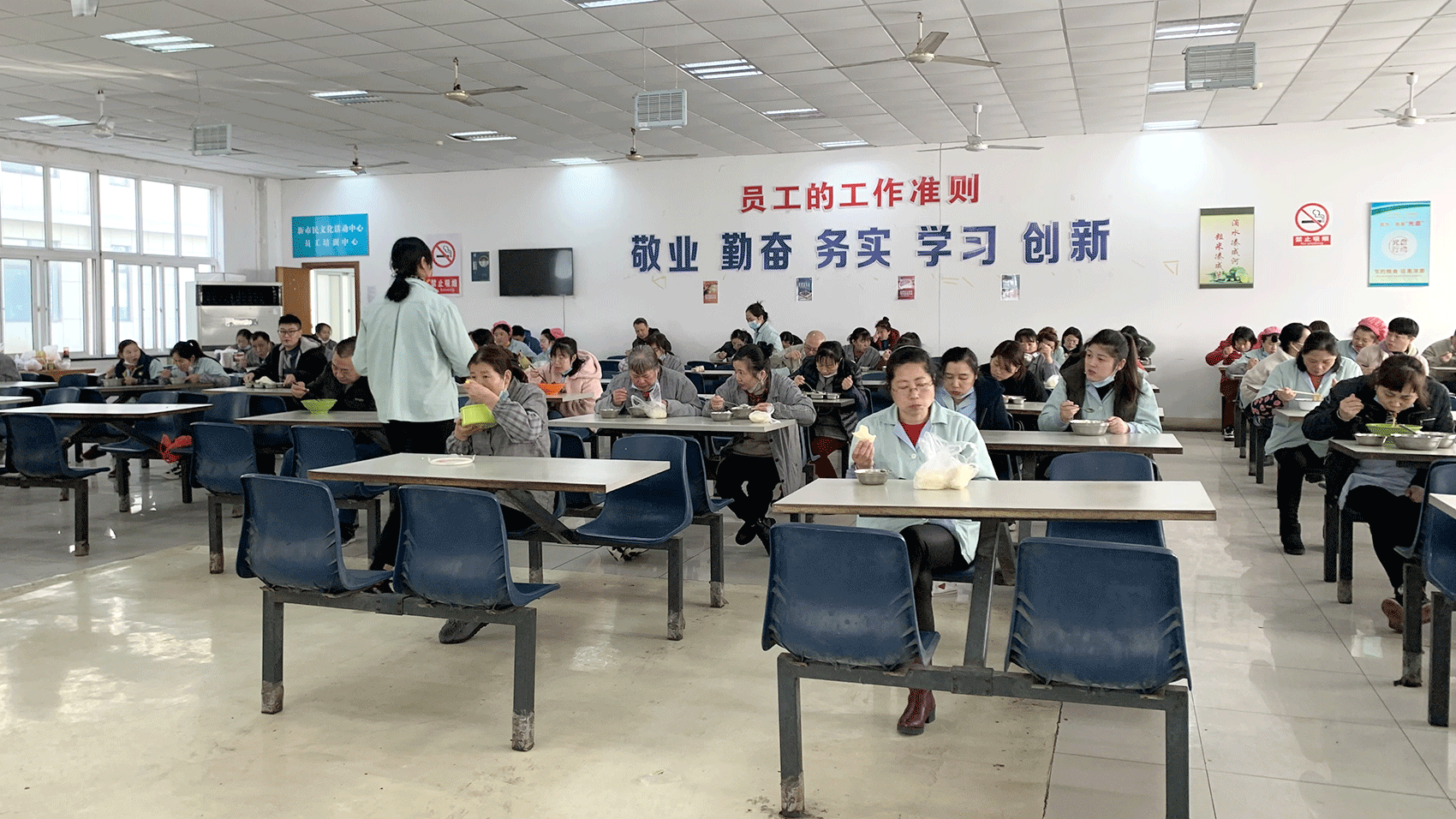 劉潭服裝食堂疫情防控