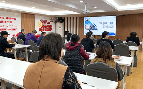 劉潭服裝生產(chǎn)管理部開(kāi)展OA系統(tǒng)技能培訓(xùn)