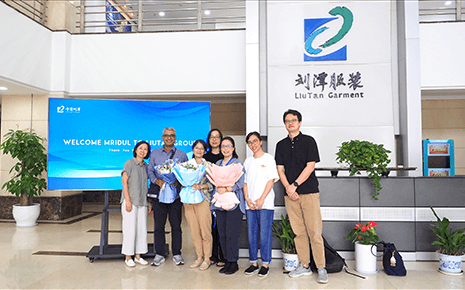 劉潭服裝：熱烈歡迎澳洲重要客戶(hù)到我司參觀(guān)指導(dǎo)