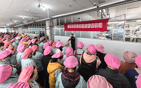 牢筑安全“防火墻”劉潭服裝開展雙重預防機制專題培訓