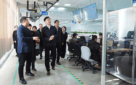 熱烈歡迎無錫市副市長孫瑋帶隊蒞臨劉潭服裝參觀指導(dǎo)工作