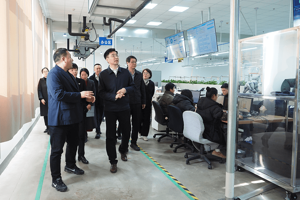 熱烈歡迎無錫市副市長孫瑋帶隊蒞臨劉潭服裝參觀指導工作