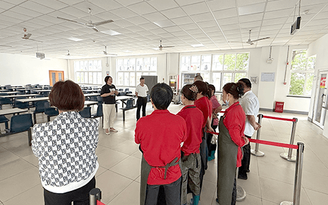 劉潭服裝開展夏季食堂安全培訓(xùn) 守護(hù)員工