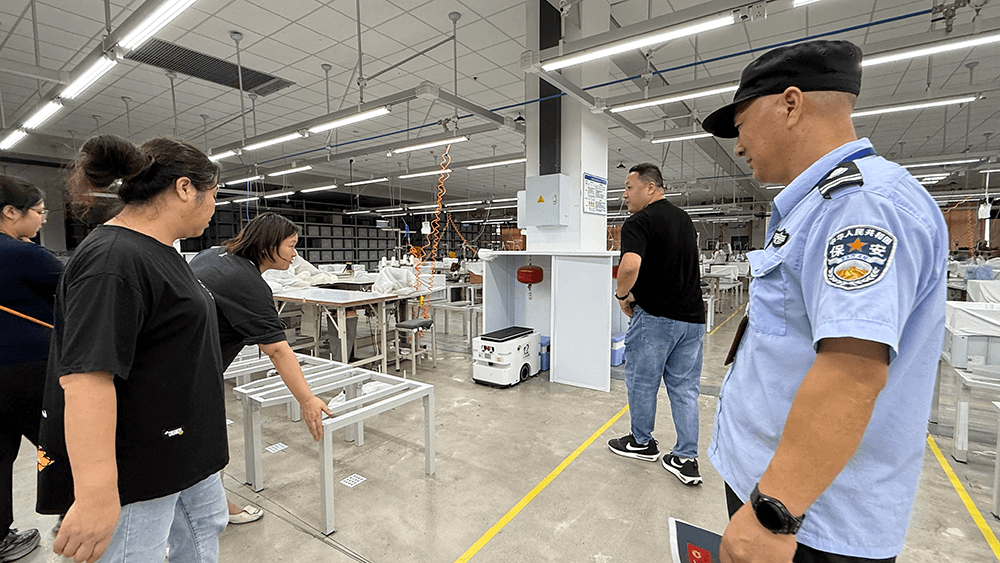 劉潭服裝：放假期間安全檢查不松懈