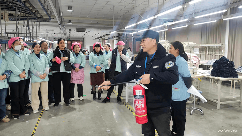 劉潭服裝：消防培訓(xùn)進車間，安全意識入人心