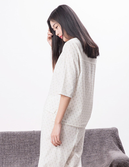 梭織全棉印花睡衣