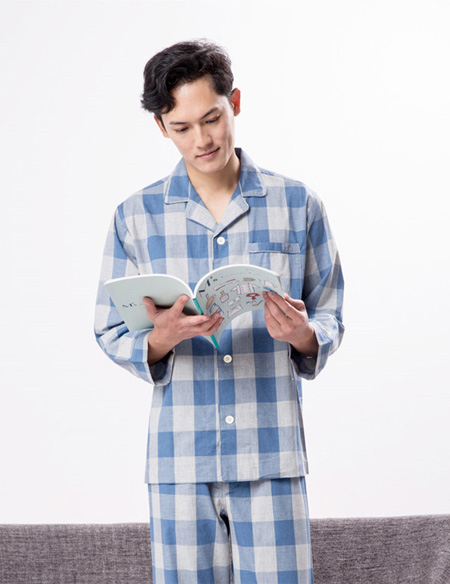 雙層紗格子睡衣