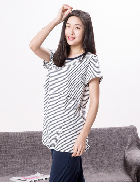 全棉針織哺乳睡衣