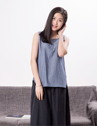 全棉無(wú)袖居家背心