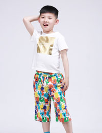 男童七分沙灘褲