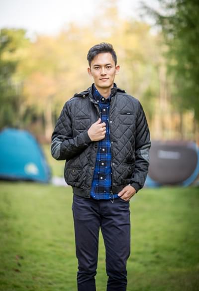 平紋仿記憶布外套