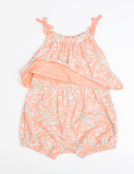 無(wú)袖蝴蝶結(jié)爬爬服