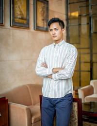 男式條紋長(zhǎng)袖襯衫