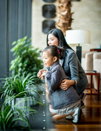 母女長袖尼外套