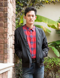 男士長袖連帽休閑服