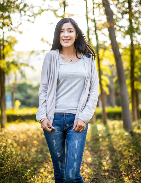 女士連帽針織外套