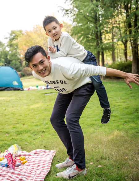 親子長袖針織衫