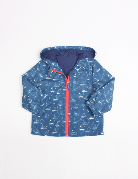 男童休閑印花長袖外套