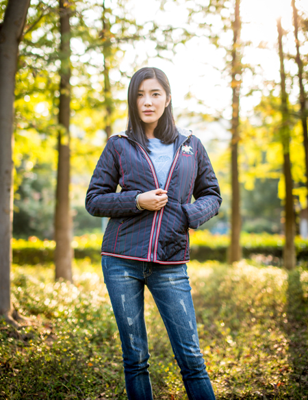 女士連帽薄外套