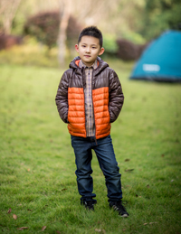 兒童冬季連帽棉服