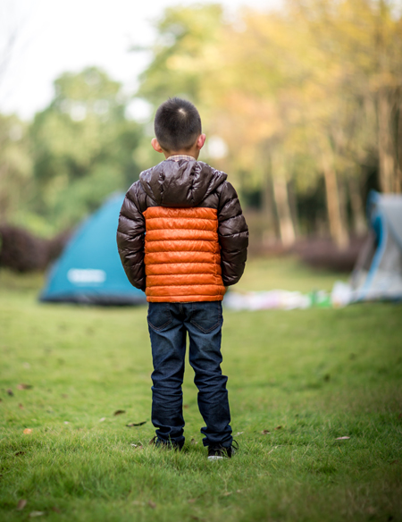 兒童冬季連帽棉服