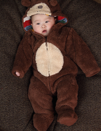 嬰兒連體小熊爬爬裝