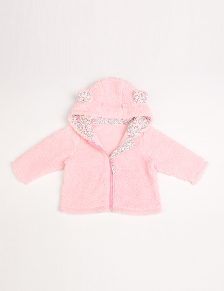 嬰兒可愛(ài)連帽絨外套