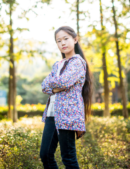 女童碎花長(zhǎng)袖外套