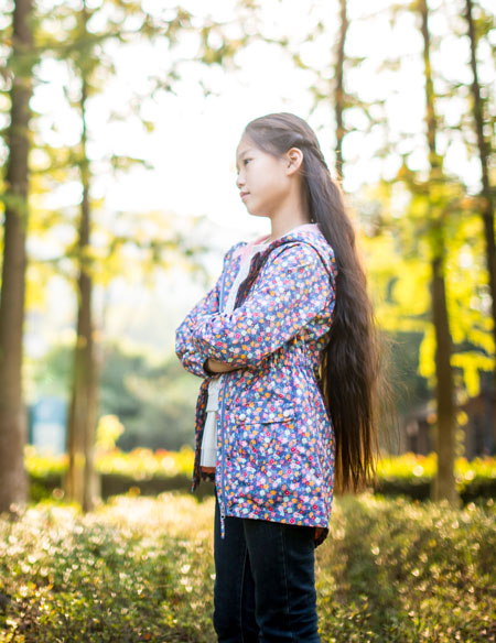 女童碎花長(zhǎng)袖外套