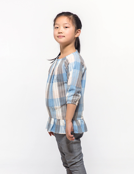 泡泡紗襯衫雙層紗七分褲