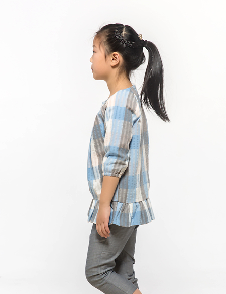 泡泡紗襯衫雙層紗七分褲