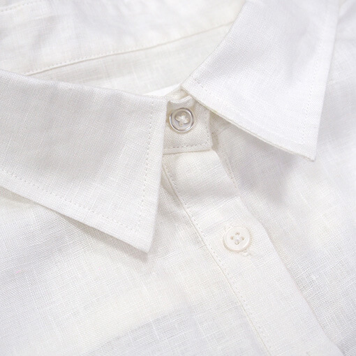 女士麻棉休閑襯衫