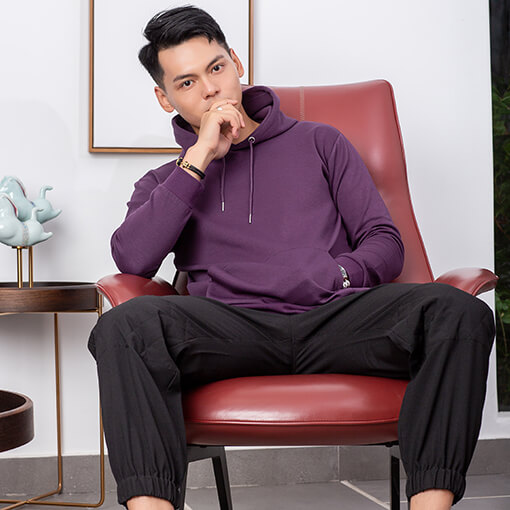 男士帶帽衛(wèi)衣