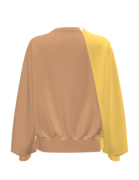 撞色拼接寬松衛(wèi)衣