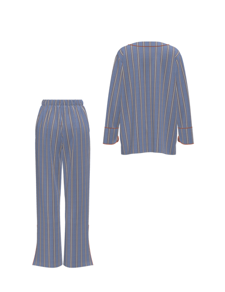 女式睡衣套長袖長褲