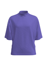 半高領(lǐng)寬袖T恤